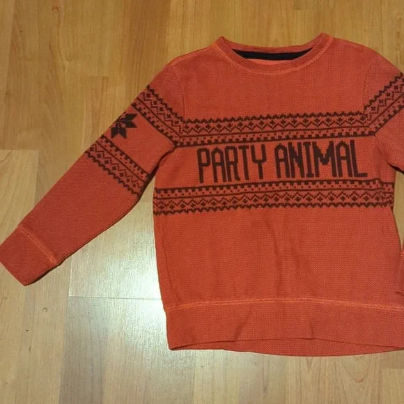 Old Navy Holiday Party Animal Long Sleeve Shirt Size XS 5 - Picture 4 of 8